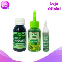Kit Jaborandi NatuHair: Óleo + Reparador de pontas + Ampola