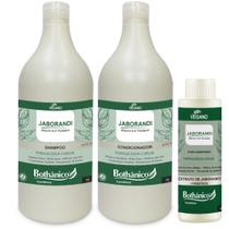 Kit Jaborandi Shampoo + Condicionador 1L + Fortalecedor 100ml Bothanico