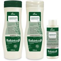 Kit Jaborandi Shampoo + Condicionador 250ml + Fortalecedor 100ml Bothanico