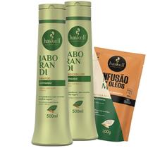 Kit Jaborandi Shampoo Condicionador 500ml Haskell Kit Jaborandi Shampoo Condicionador 500ml Haskell
