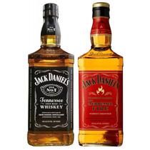 Kit Jack Daniels Lt. e Jack Daniels Fire Lt. - 2 Garrafas