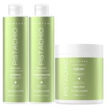 Kit Jacques Janine Hair Care Pistachio Shampoo 230ml Condicionador 200ml Máscara 400g