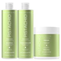 Kit Jacques Janine Hair Care Pistachio Shampoo 450ml Condicionador 440ml Máscara 400g
