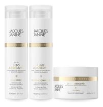Kit Jacques Janine Liso Absoluto Shampoo 240ml + Condicionador 240ml + Máscara 240g