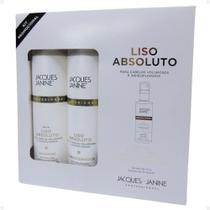 Kit Jacques Janine Liso Absoluto: Shampoo, Condicionador e Fluido Termoativado 60ml