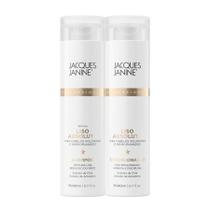 Kit Jacques Janine Liso Absoluto Shampoo Sem Sal Condicionador Leave-In Antifrizz 240ml