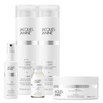 Kit Jacques Janine Luminous Glow Shampoo Condicionador 240ml Máscara 80g Spray 60ml Ampola 15ml