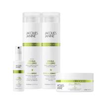 Kit Jacques Janine Mega Volume Sh+Cond 240ml +Más 80g+Spray 60ml