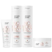 Kit Jacques Janine No More Frizz Shampoo + Condicionador 240ml Máscara 80g Leave-In 100ml