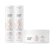 Kit Jacques Janine No More Frizz Shampoo Sem Sal Condicionador Leave-In 240ml Máscara Hidratação 80g Kit Jacques Janine No More Frizz Shampoo Sem Sal Condicionador Leave-In 240ml Máscara Hidratação 80g