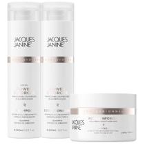 Kit Jacques Janine Power Inforcer Shampoo 240ml Condicionador 240ml Máscara Fortalecimento 240g Kit Jacques Janine Power Inforcer Shampoo 240ml Condicionador 240ml Máscara Fortalecimento 240g