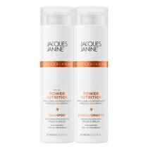 Kit Jacques Janine Power Nutrition Shampoo Sem Sal Condicionador Leave-In Nutrição 240ml