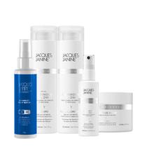 Kit Jacques Janine Professionnel Luminous Glow Shampoo Condicionador Máscara Spray e Night Sérum (5 produtos)