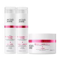Kit Jacques Janine Reconstrução Total Sh+Cond+Máscara 240ml