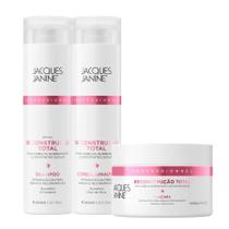 Kit Jacques Janine Reconstrução Total Shampoo Condicionador 240ml Máscara 240g