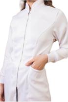 Kit jaleco gola padre feminino