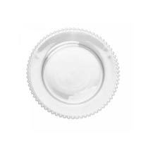 Kit Jantar 10 Pratos Rasos + 10 Pratos Sobremesa Pearl Bolinha Wolff Transparente Kit Jantar 10 Pratos Rasos + 10 Pratos Sobremesa Pearl Bolinha Wolff Transparente