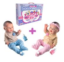 Kit Jantarzinho Ais Bebe Reborn 2 Bonecas Gêmeos Infantil