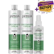 Kit Japinha Crescimento Shampoo e Condicionador 500ml + Tônico Capilar 120ml Original!