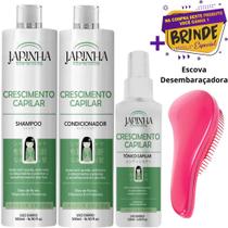 Kit Japinha Crescimento Shampoo e Condicionador 500ml + Tônico Capilar 120ml Original!