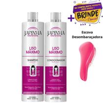 Kit Japinha Liso Máximo Shampoo e Condicionador 500ml Original!