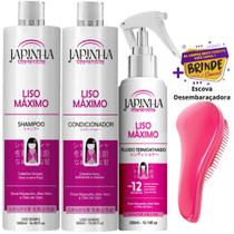 Kit Japinha Liso Máximo Shampoo e Condicionador Protetor Térmico 300ml Kit Japinha Liso Máximo Shampoo e Condicionador Protetor Térmico 300ml