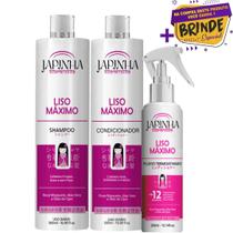 Kit Japinha Liso Máximo Shampoo e Condicionador Protetor Térmico 300ml Kit Japinha Liso Máximo Shampoo e Condicionador Protetor Térmico 300ml