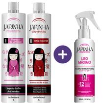 Kit Japinha Óleo De Ojon 1 Litro e Liso Máximo 300ml