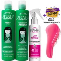 Kit Japinha Orgânica 1 Litro Protetor Térmico 300ml Kit Japinha Orgânica 1 Litro Protetor Térmico 300ml