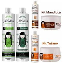 Kit Japinha Progressiva 300ml + Kit Tutano + Kit Mandioca - Japinha cósmeticos