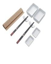 Kit Japonês Hashi Esteira Sushi Sashimi 2 Pessoas 10 Peças