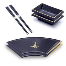 Kit Japonês Oriental Para 2 Pessoas Sushi Sashimi