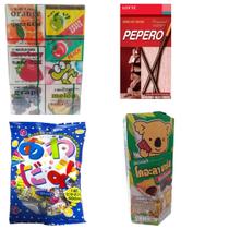 Kit Japonês Pepero Chicletes Koala Balas Importado Japão