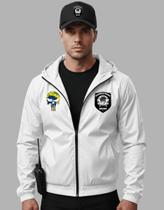 Kit Jaqueta Corta Vento E Boné Segurança Unissex Impermeável