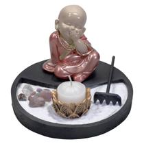 Kit Jardim Buda Zen Redondo Preto - Não Falo - Escolha A Cor