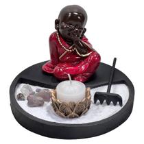 Kit Jardim Buda Zen Redondo Preto - Não Falo - Escolha A Cor Kit Jardim Buda Zen Redondo Preto - Não Falo - Escolha A Cor