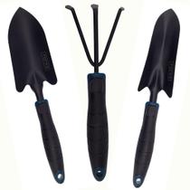 Kit Jardim com Pazinha larga/estreita e um Ancinho de 3 Dentes Kit Jardim com Pazinha larga/estreita e um Ancinho de 3 Dentes