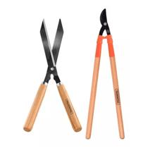 Kit Jardim Tesourao Poda C/ Cabo E Tesoura Grama Tramontina