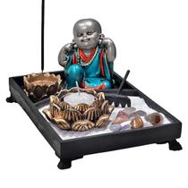 Kit Jardim Zen Buda Não Escuto Rose Laranja Verde Vermelho