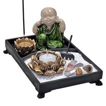 Kit Jardim Zen Buda Não Escuto Rose Laranja Verde Vermelho