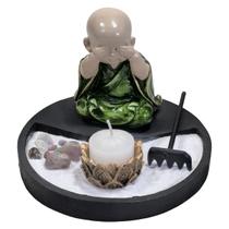 Kit Jardim Zen Redondo Preto Buda - Não Vejo - Escolha A Cor Kit Jardim Zen Redondo Preto Buda - Não Vejo - Escolha A Cor