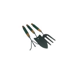 Kit jardinagem 3 peças, pazinha, mini rastelo, mini garfinho.