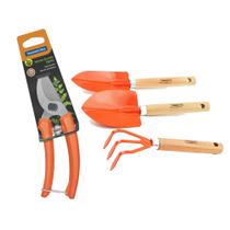 Kit Jardinagem 4pcs Tramontina Jogo Jardim Conjunto Com Pá Ancinho Tesoura Poda Garfo Plantas Kit Jardinagem 4pcs Tramontina Jogo Jardim Conjunto Com Pá Ancinho Tesoura Poda Garfo Plantas