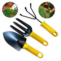 Kit Jardinagem Completo 3 Peças Profissional Horta E Jardim