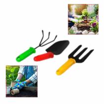 Kit Jardinagem Fruticultura Paisagismo Com Pá Garfo Rastelo