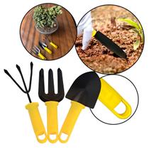 Kit Jardinagem Jardim Horta 3 Peças Com Cabo Antiderrapante Para Jardineiro