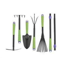 Kit jardinagem metal anti corrosão 7 peças palisad 6302055