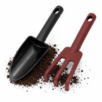 Kit Jardinagem Pa Rastelo Conjunto Ferramentas Pratico Manual Jardim Vasos Canteiros Plastico Resistente Adubo Mudas Uso Kit Jardinagem Pa Rastelo Conjunto Ferramentas Pratico Manual Jardim Vasos Canteiros Plastico Resistente Adubo Mudas Uso