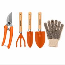 Kit Jardinagem Tesoura de Poda Ferramentas e Luva Profissional Kit Jardinagem Tesoura de Poda Ferramentas e Luva Profissional