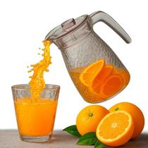 Kit Jarra + 4 Copos Vidro Resistentes Mesa Posta Transparente Texturizado